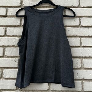 Athleta Crop Tank in Charcoal Heather Gray - Size Small